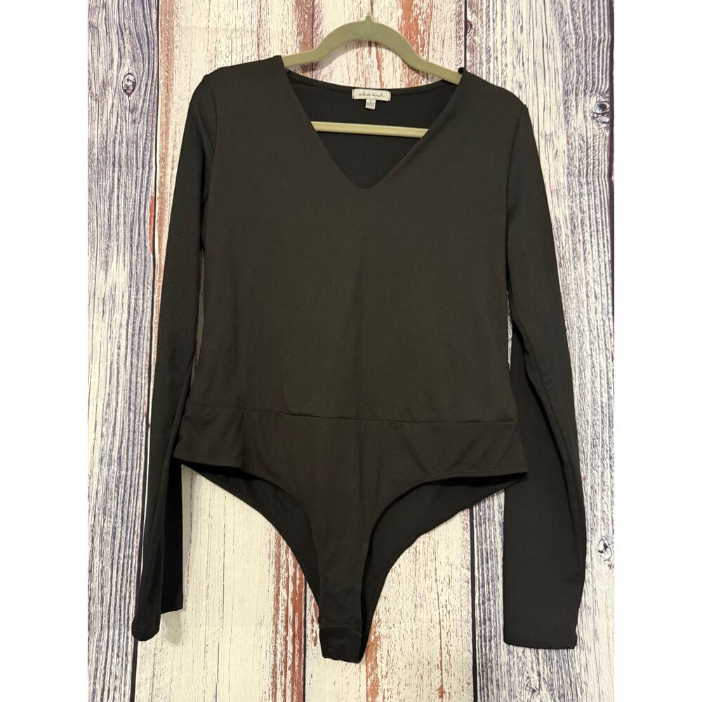 White Birch Women's Black Bodysuit Large